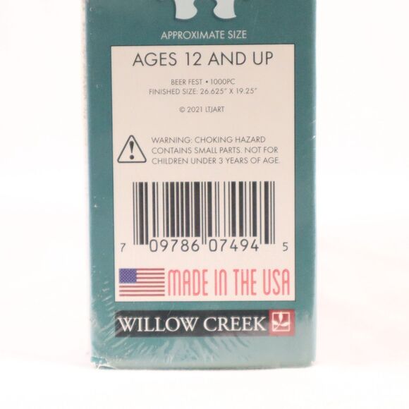 Beer Fest 1000 piece puzzle Willow Creek NEW - Picture 6 of 7